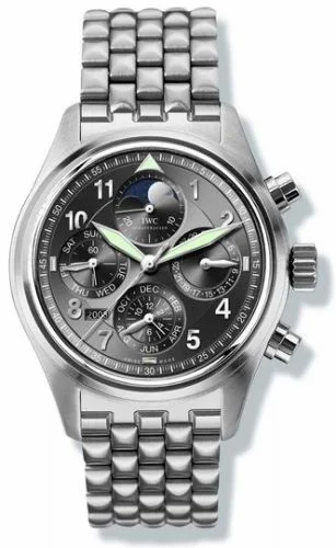 IWC Pilot's Watch Spitfire Chronograph Perpetual Calendar Stainless Steel / Black / Sincere IW3757-04 (IW375704)